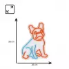 Neon Lights Dog MANTA SNL68MT placa de néon decorativa buldogue francês