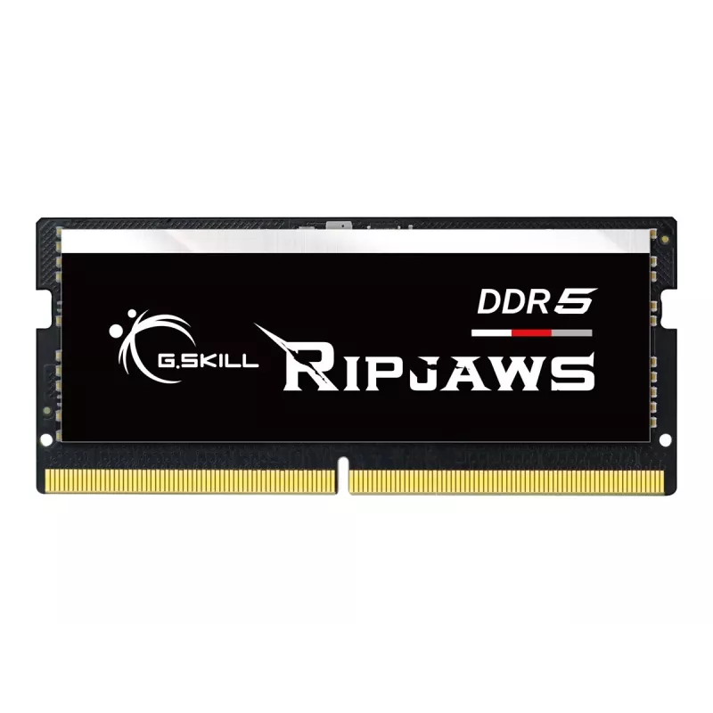 SO-DIMM 32 GB DDR5-5600, memória RAM preta, F5-5600S4645A32GX1-RS, Ripjaws, INTEL XMP
