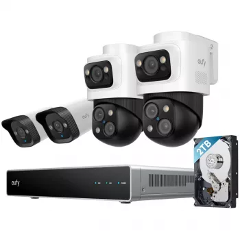 EUFY Sistema de segurança NVR S4 câmara Bullet-PTZ+ Bullet (E8E00323)