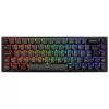 Teclado gaming sem fios AKKO 3068B Plus Preto&Dourado, mecânico, RGB - V3 Cream Amarelo, ISO (DE), preto