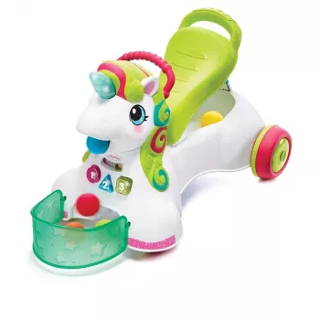 Veículo de passeio, Pusher 3in1 - unicórnio