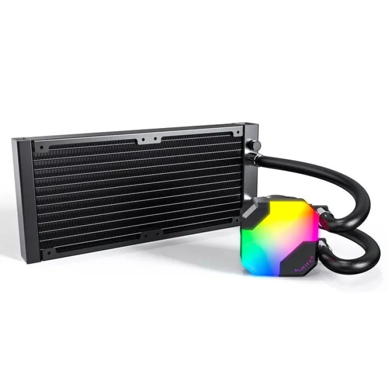 Refrigeração líquida all-in-one para CPU Montech Hyper Flow ARGB 240 mm, preto
