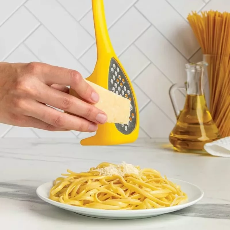 Colher de massa Ototo Design OT015 plástico aço inoxidável amarelo