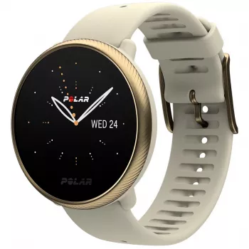 Polar Ignite 2 - Champanhe dourado - Relógio desportivo com pulseira - silicone - champanhe - tamanho da pulseira: S/L - Bluetooth - 35 g (90085185)