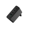 Carregador NATEC NUC-2234 para dispositivos móveis portátil, smartphone preto CA carregamento rápido interior