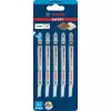 Bosch 2 608 900 551 Lâmina de serra de recortar/serra de marquetería/serra de sabre lâmina de serra de recortar madeira aço carbono (HCS) 5 peças