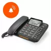 Gigaset DL380 telefone com fio, preto