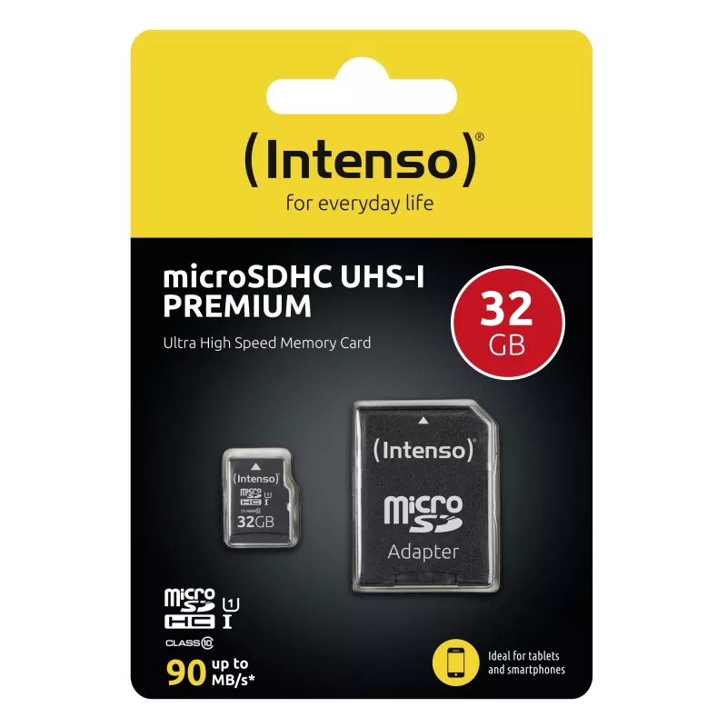 Memória Flash Intenso 32 GB microSDHC UHS-I Classe 10