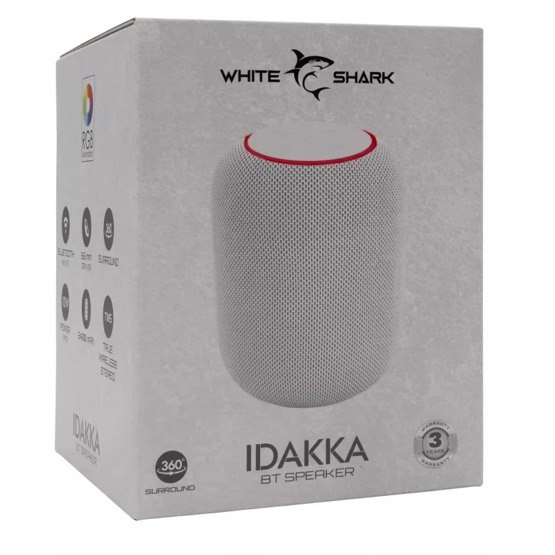 Altifalante portátil White Shark GBT-619 Idakka branco
