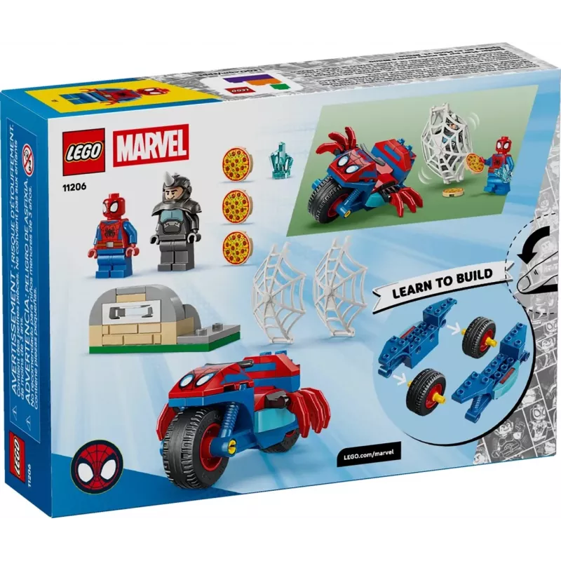 LEGO MARVEL 11206 Spidey na sua Mota contra o Rhino