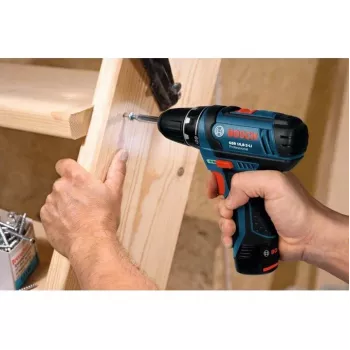 Bosch GSR 10,8-2-LI Professional sem chave preto, azul, vermelho