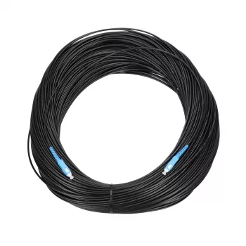 Cabo de patch de fibra ótica Extralink SC/UPC – SC/UPC, monomodo G.657.A2, simplex, drop plano, 15 m