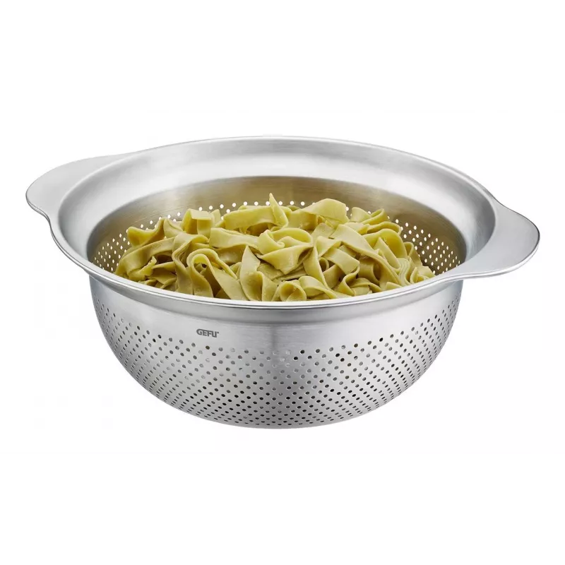 GEFU passador de cozinha PREMIO G-28132, 27 cm rede de aço inoxidável, passador manual