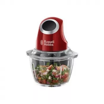 Trituradora elétrica Russell Hobbs 24660-56 — taça de vidro de 1 L, 200 W, vermelha