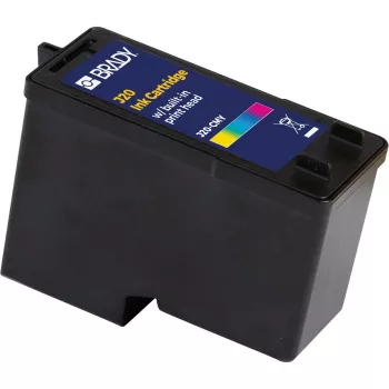 Cartucho de tinta Brady CMY à base de pigmento J20-CMY para impressão a cores (ciano/magenta/amarelo)