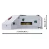Conjunto de construção Cobi Deutscher Bunker Regelbau 667/642 Modelo COBI-3136 – conjunto de peças detalhado