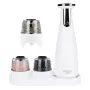 Conjunto de saleiro e pimenteiro Adler AD 4449W aço branco, moinho cerâmico, 150 ml, recarregável USB-C