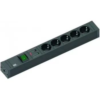 Distribuidor de energia Bachmann 420.0022 2m 5 tomadas AC preto