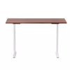 Mesa de altura ajustável Up Up Bjorn branca, tampo M nogueira escura