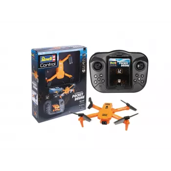 Quadricóptero RC REVELL Pocket Drone 23810 — 2,4 GHz, controlo remoto de 4 canais