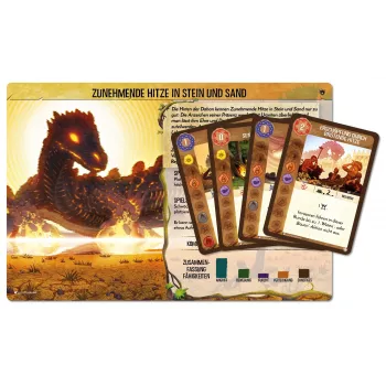 Spirit Island: Zunehmende Hitze in Stein and Sand, mini-expansão de jogo de tabuleiro