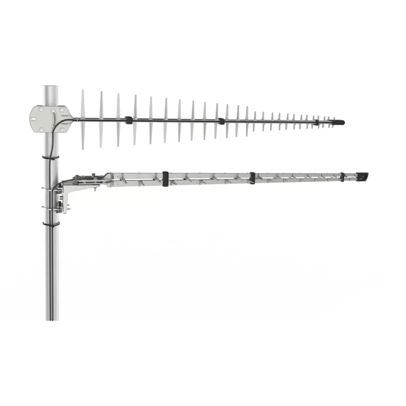Antena Poynting LTE/GSM para mastro A-LPDA-0092 prateada SMA (M) LoRa Helium 11dbi Yagi/Mastro SMA -Macho 7m cabo