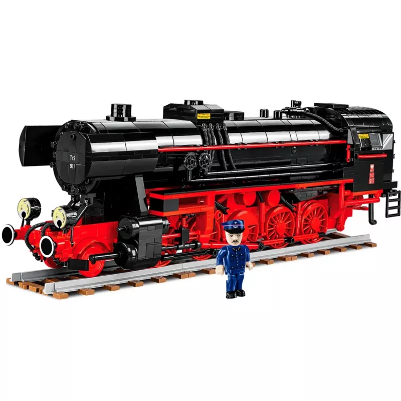 Locomotiva a vapor DR BR 52/TY2, brinquedo de construção escala 1:35