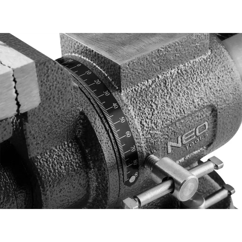 Torno de serralheiro orientável NEO tools 100 mm 360° – torno de bancada para serralharia, modelo 35-030