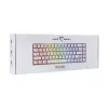 Teclado White Shark RONIN branco USB QWERTY 68 teclas LED