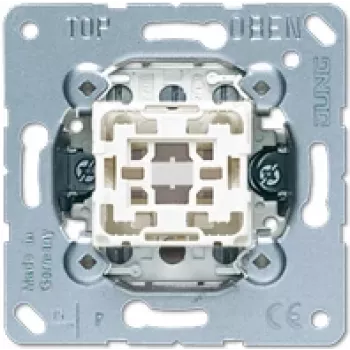 Interruptor de luz Jung 531-41U, comando basculante, alumínio, 250 V, 10 A