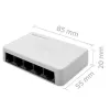 Switch de rede 5x porta RJ45 100 Mbit/s LAN
