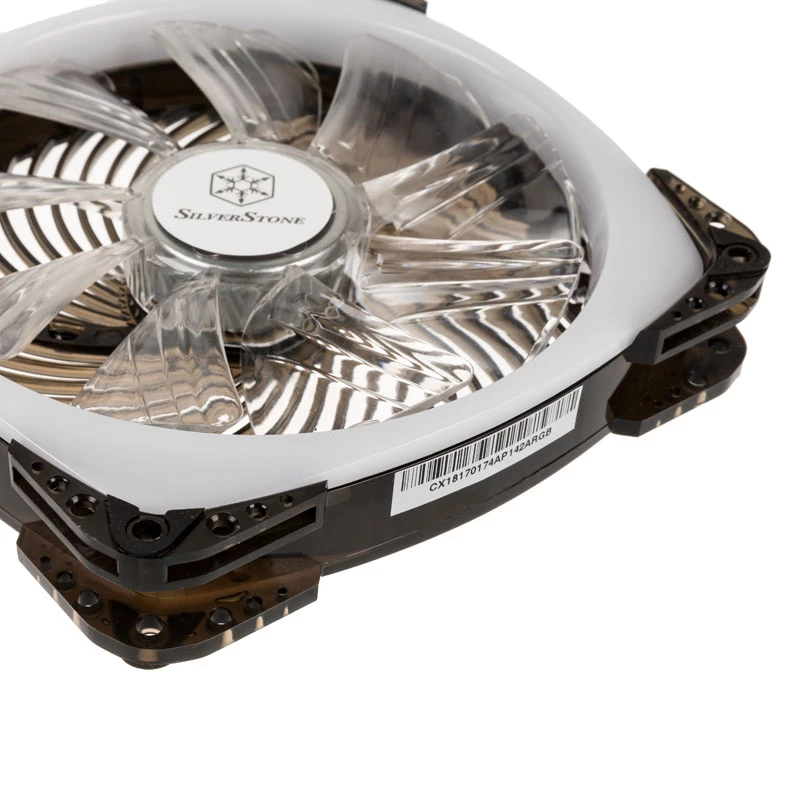 SILVERSTONE SST-AP142-ARGB Ventoinha ARGB PWM 140x140x25 para refrigeração de PC, 140 mm
