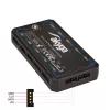Akyga AK-CA-73 controlador de ventoinhas RGB com comando, 12 ligações (10 ventoinhas + 2 fitas LED), alimentação Molex