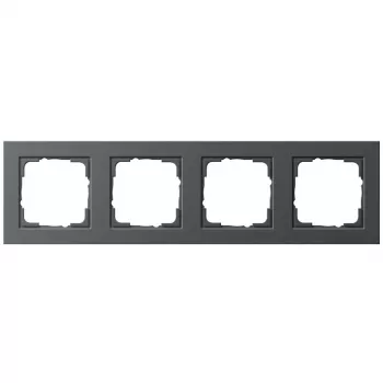 Tampa para interruptor/tomada GIRA E2 antracite, termoplástico, sem parafusos, 80,8 × 294,7 × 9,3 mm