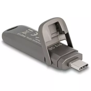 Pen drive DeLOCK 54013 512 GB USB Type-C cinzento