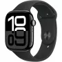 Apple Watch Series 10 caixa de alumínio GPS + Cellular 46 mm Diamond preto bracelete desportiva preta M/L