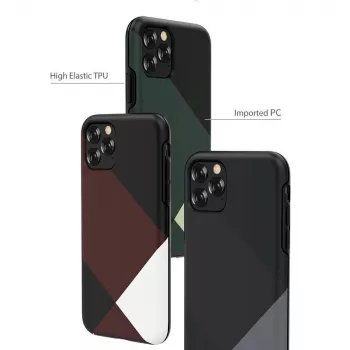 Capa de proteção Devia Simple Style Grid para iPhone 11 Pro, vermelho