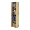 Estante de livros Top e shop R50 ARTISAN — acabamento carvalho, 5 prateleiras, estrutura em aglomerado