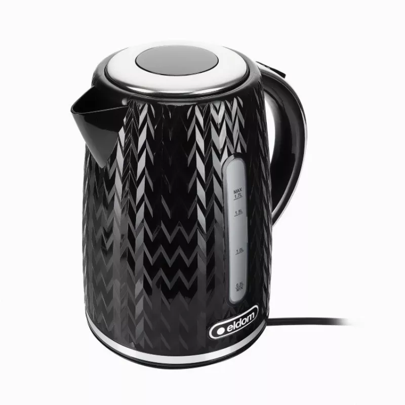 Chaleira elétrica NELO, capacidade de 1,7 l, 2000 W, preta
