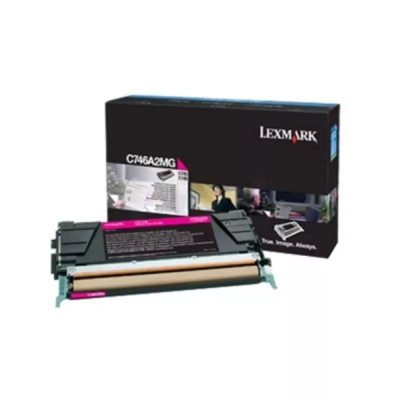 Tinteiro Lexmark C746A3MG original magenta