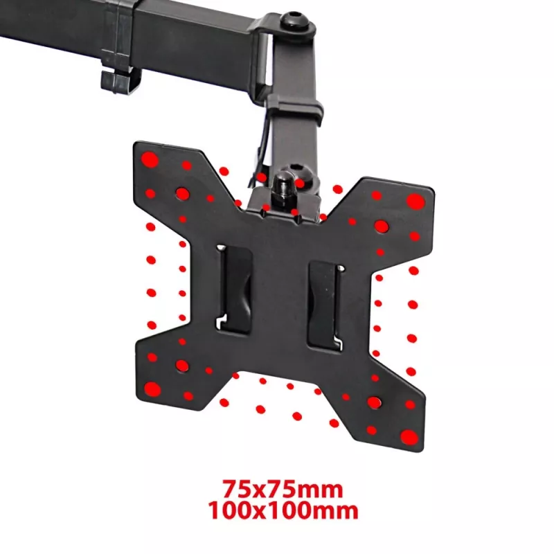 Esperanza ERW018 suporte de secretária para dois monitores 10-27'' até 8 kg