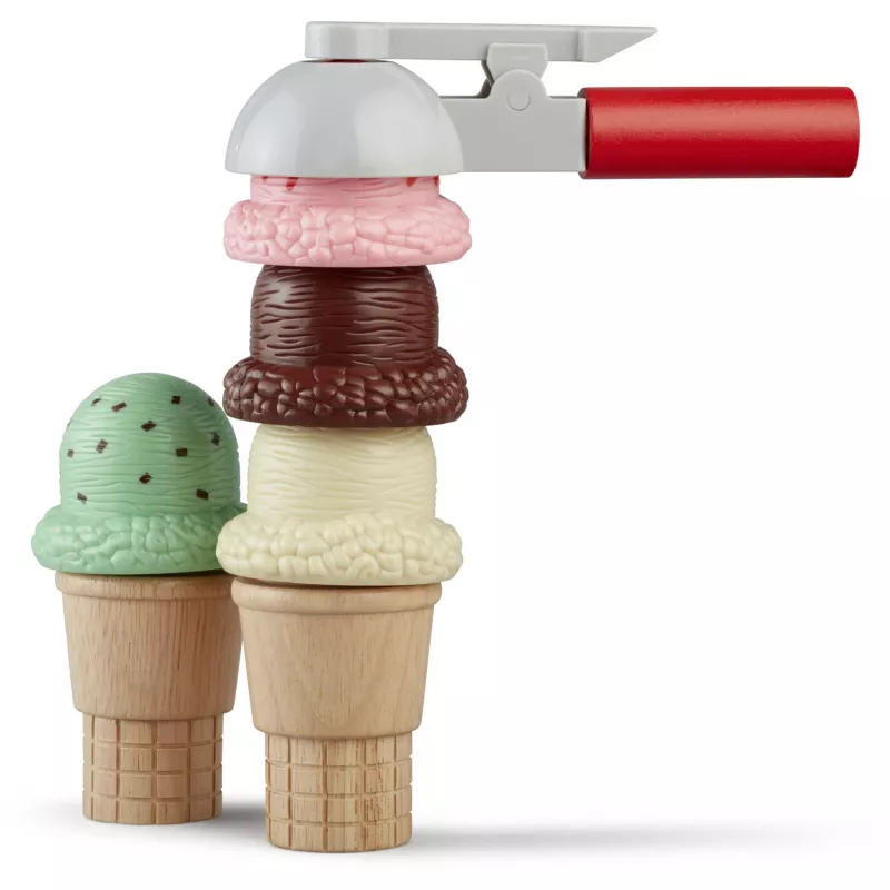 Melissa & Doug Scoop & Stack conjunto de gelados cozinha de brincar