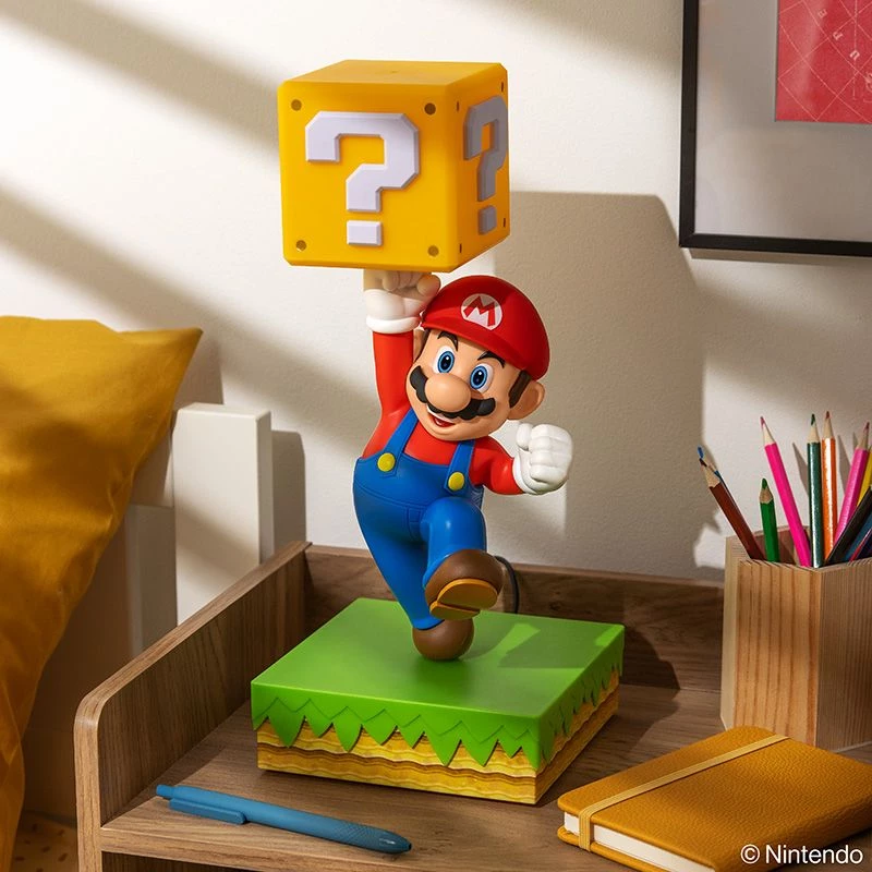 Candeeiro de mesa Paladone Super Mario Diorama Light — diorama iluminado decorativo para secretária ou prateleira
