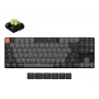 Teclado mecânico Keychron K1X-A4 80 % QWERTY Inglês, USB + Bluetooth, 87 teclas, retroiluminação LED, cinzento