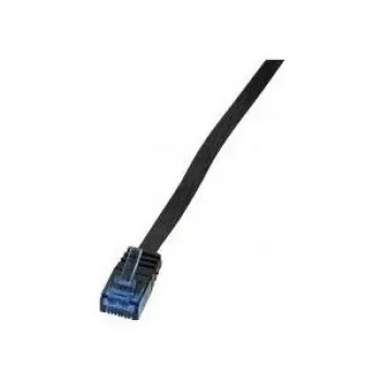 LogiLink - Cabo de rede - RJ-45 (macho) para RJ-45 (macho) - 7,5 m - UTP - CAT 5e - moldado - preto (CP0138B)