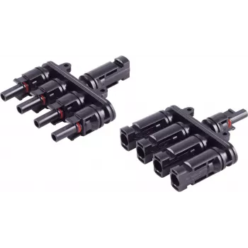 Conjunto de adaptador em T shiverpeaks ®-PV4, 4/1, IP68, 1,5 kV, preto (BS02-21014)