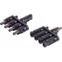 Conjunto de adaptador em T shiverpeaks ®-PV4, 4/1, IP68, 1,5 kV, preto (BS02-21014)
