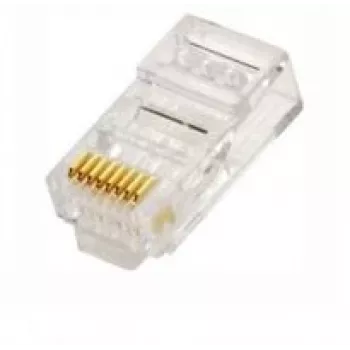Fichas RJ45 extra digital LYUS005 conjunto de 100, para cabos Ethernet, compatíveis com Cat5e/Cat6