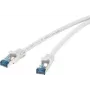 Cabo de rede Renkforce RJ45 CAT 6a S/FTP 0,25 m cinzento
