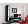 Estante Cama VIGO NEW 180/40/30 preto/preto brilhante